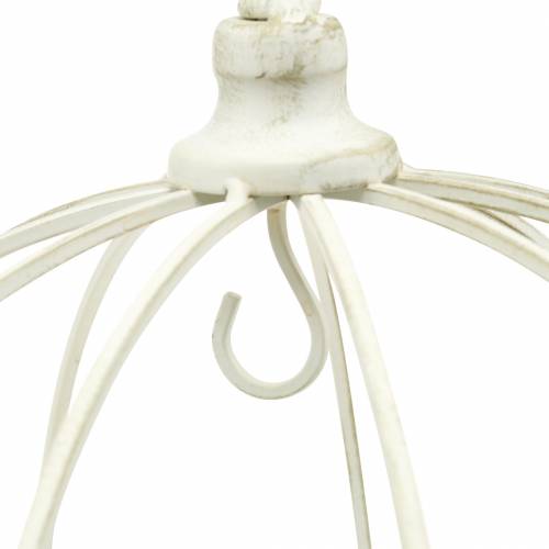 Floristik24 Couronne décorative avec crochet à suspendre blanc Ø29cm