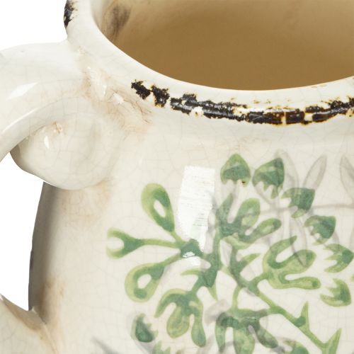 Article Pichet à planter, style vintage, rustique, 16 cm