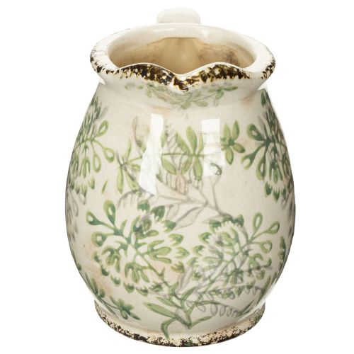 Article Pichet à planter, style vintage, rustique, 16 cm