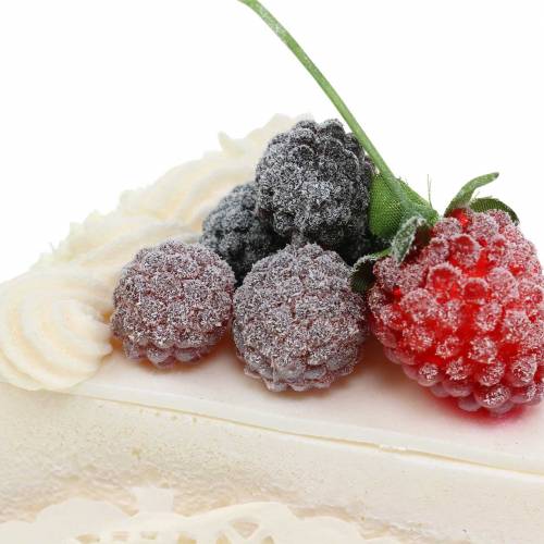 Floristik24 Piece of cake framboise artificielle 10cm