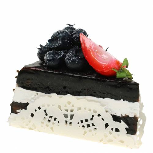 Floristik24 Gâteau au chocolat artificiel 10cm