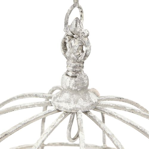 Article Couronne de cuisine Patère de cuisine Métal Blanc Shabby Chic Ø31,5cm