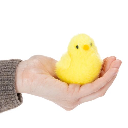 Article Poussins décoratifs, parfaits pour les fêtes de Pâques au salon ou au jardin, 7 cm, lot de 6