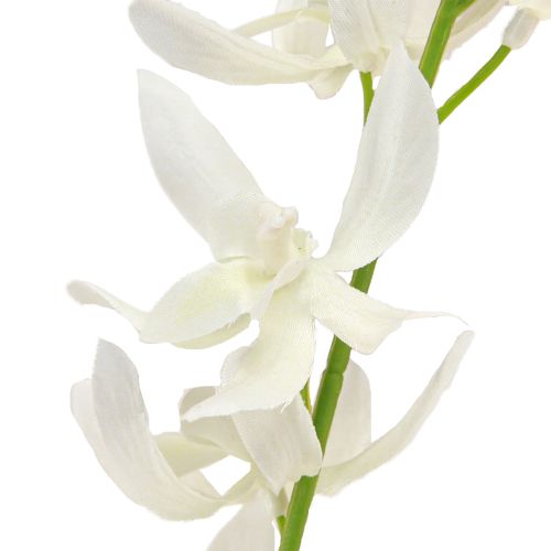 Article Branche d'orchidée artificielle Fleurs blanches crème L90cm 2pcs