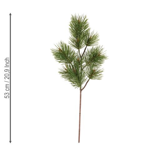 Article Branches de pin artificielles de Noël vertes 53 cm 3 pièces
