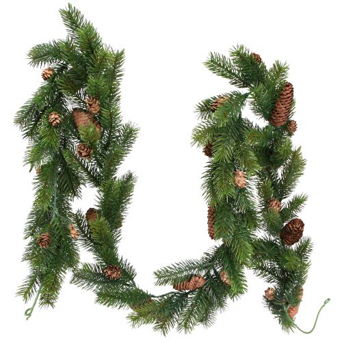 Floristik24 Guirlande de sapin artificiel avec cônes Guirlande de Noël 160cm
