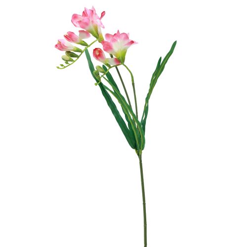 Fleurs de jardin artificielles Freesia Rose 58cm