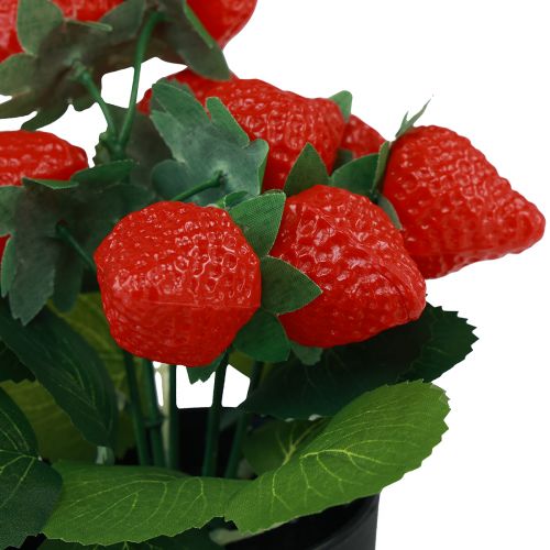 Article Fraisier artificiel en pot plante artificielle 19cm