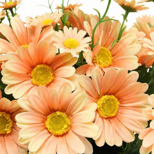 Article Marguerites artificielles bouquet de fleurs artificielles Orange Pêche 44cm