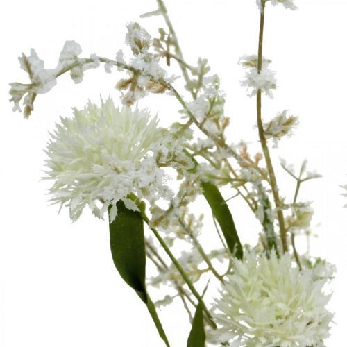 Fleur de prairie artificielle bouquet de fleurs en soie blanche fleurs artificielles
