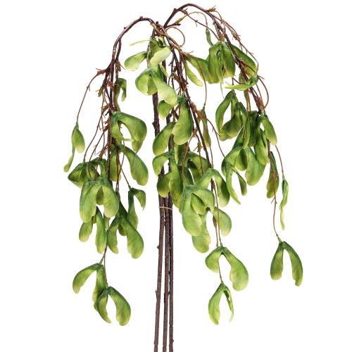 Branche artificielle de sycomore fruits jaune-vert 100cm 3pcs