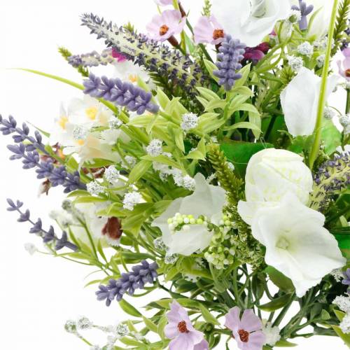 Floristik24 Bouquet artificiel, décoration de table, fleurs en soie, bouquet printanier coloré