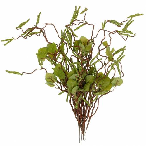 Branche artificielle avec chatons, bouquet vert bouleau, maypole 9pcs
