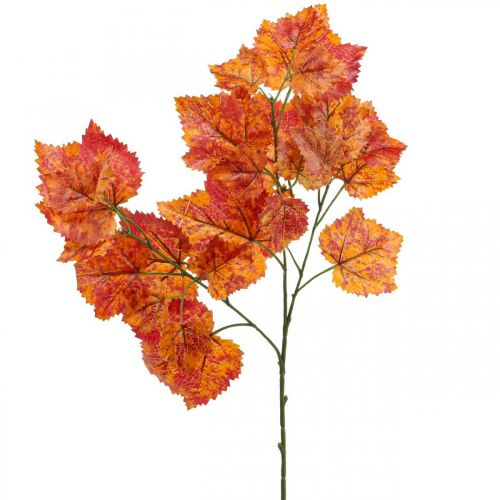 Floristik24 Feuilles de Vigne Artificielles Plantes Artificielles Rouge Orange Vert 63cm 3pcs