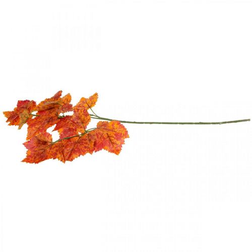 Article Feuilles de Vigne Artificielles Plantes Artificielles Rouge Orange Vert 63cm 3pcs