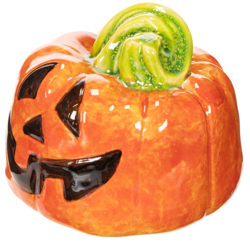 Figurine décorative de citrouille en céramique pour l'automne et Halloween, 8 cm | Floristik24.fr