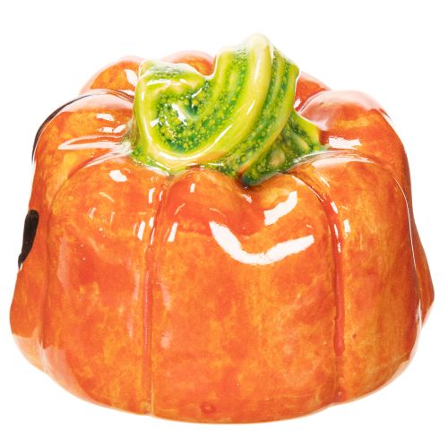 Figurine décorative de citrouille en céramique pour l'automne et Halloween, 8 cm | Floristik24.fr