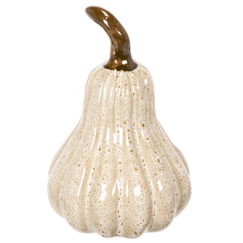 Décoration Citrouille en Céramique Beige 12 cm | Floristik24.fr