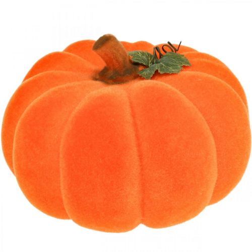 Citrouille déco orange large Décoration automne floquée Ø30cm