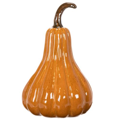 Citrouille décorative en céramique orange 26 cm | Floristik24.fr
