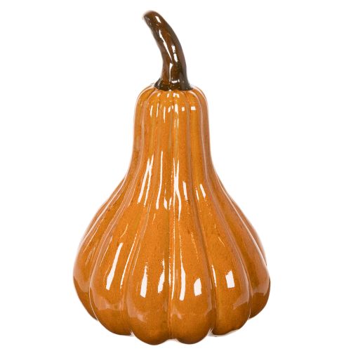 Citrouille décorative en céramique orange 26 cm | Floristik24.fr