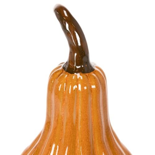Citrouille décorative en céramique orange 26 cm | Floristik24.fr