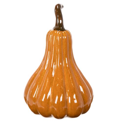 Citrouille décorative en céramique orange 26 cm | Floristik24.fr