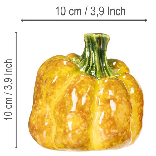 Figurine de citrouille pour décoration de table automnale, 10 cm, lot de 2 | Floristik24.fr