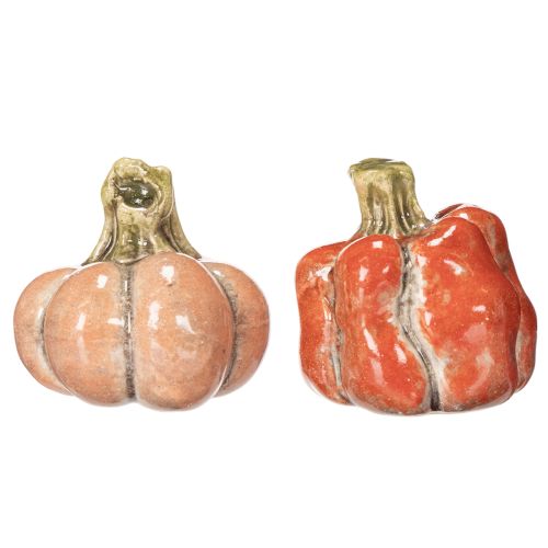 Ensemble de citrouilles : Petites citrouilles décoratives pour la décoration d'automne, 5 cm, lot de 3 | Floristik24.fr