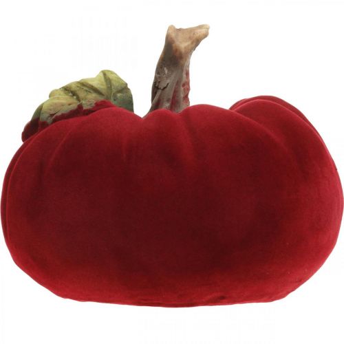 Déco citrouille rouge décoration de table automne polyrésine 10,5 × 9cm 2pcs