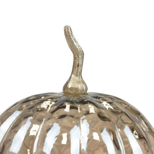 Article Décoration citrouille en verre décoration de table citrouille automne Ø14cm H19cm