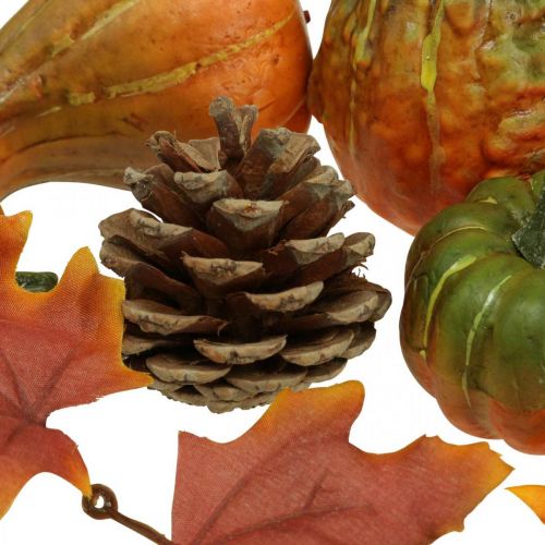 Article Cônes déco citrouille feuilles d&#39;automne set de décoration d&#39;automne 5-11cm