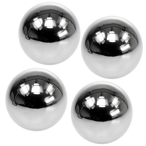 Floristik24 Boules en acier inoxydable pour la décoration Ø6cm 10 pièces