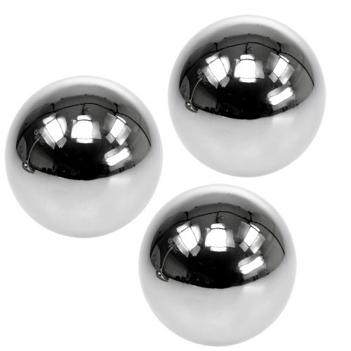 Décoration boules inox Ø8cm 6 pcs