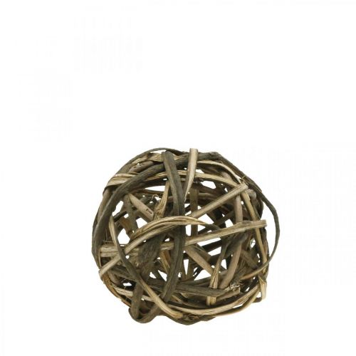 Boule déco bois de vigne naturel Ø15cm