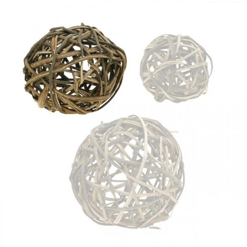 Floristik24 Boule déco bois de vigne naturel Ø20cm