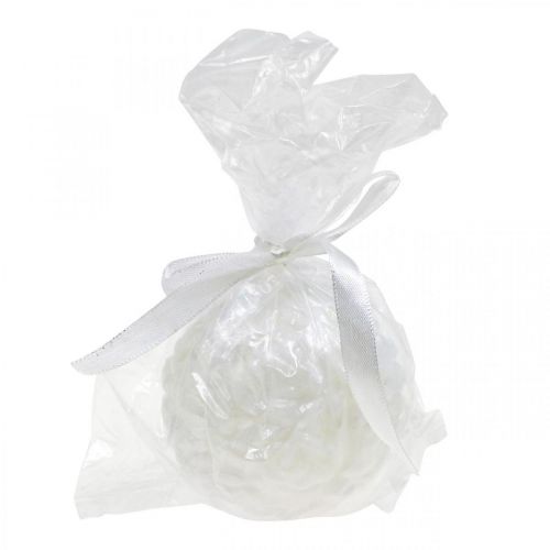Article Bougie boule roses bougie ronde décoration bougie blanche Ø7cm