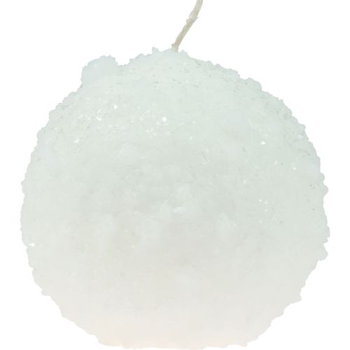 Article Bougies boules bougies boules de neige blanches bougies boule Ø10cm 4 pcs