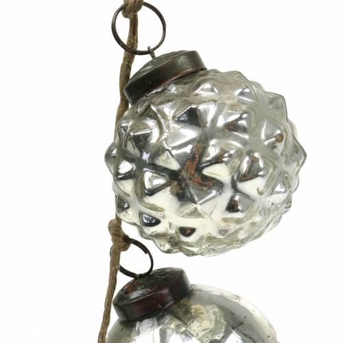 Floristik24 Guirlande décoration de noël boules de sapin champagne 120cm