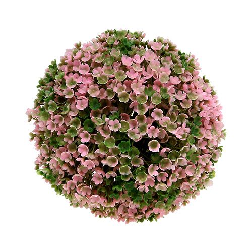 Floristik24 Boule décorative rose vert boule plante Ø15cm 1pc