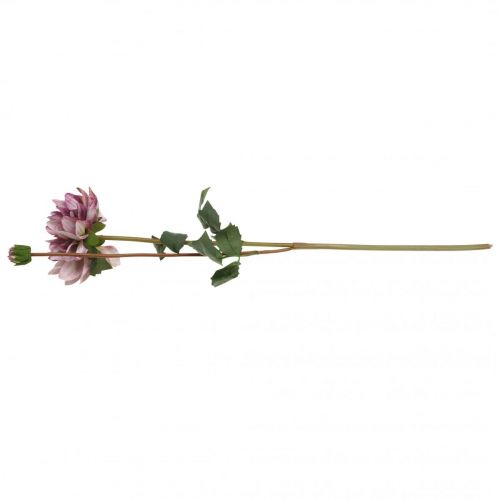 Article Fleur artificielle Dahlia Violet soie fleur et bourgeon H57cm