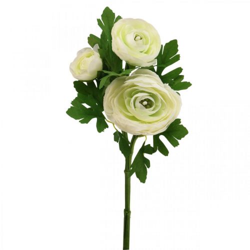 Floristik24 Fleurs artificielles Renoncule fleurs de jardin artificielles blanc 34cm