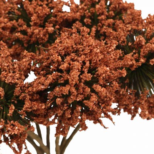 Article Fleurs artificielles fleurs décoratives marron en bouquet de 4 pièces