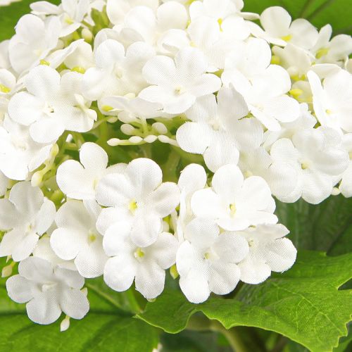 Article Fleurs Artificielles Snowball Viburnum Artificielle Blanche 60cm 4 Pcs