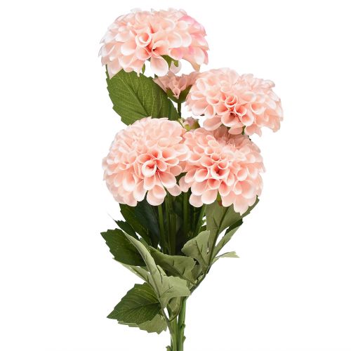 Dahlia artificiel fleurs artificielles rose avec 5 fleurs 50cm