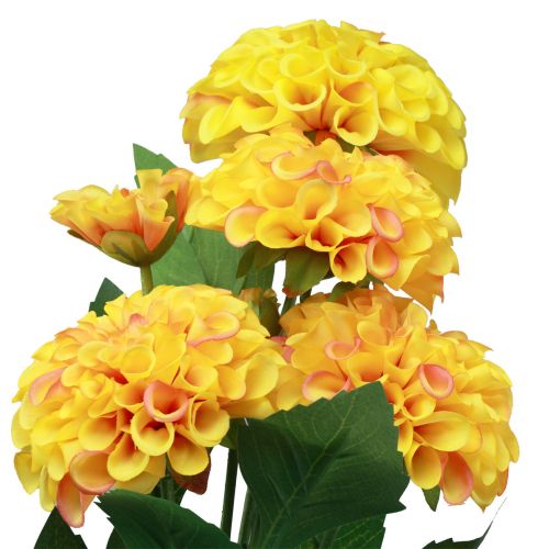 Article Décoration fleurs artificielles, dahlias artificiels orange 50cm