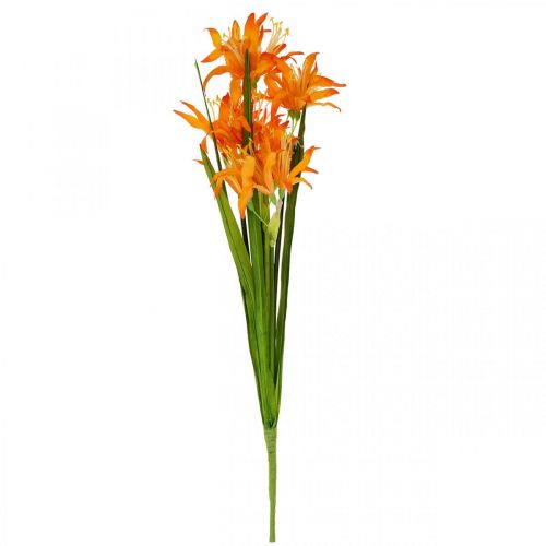 Floristik24 Fleurs artificielles Nerine Orange Lys de Guernesey Fleurs d&#39;Automne 48cm