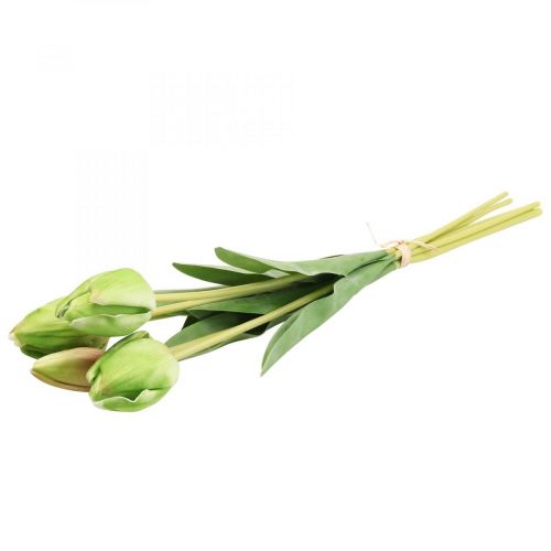 Article Fleurs artificielles vert tulipe, fleur printanière 48cm lot de 5