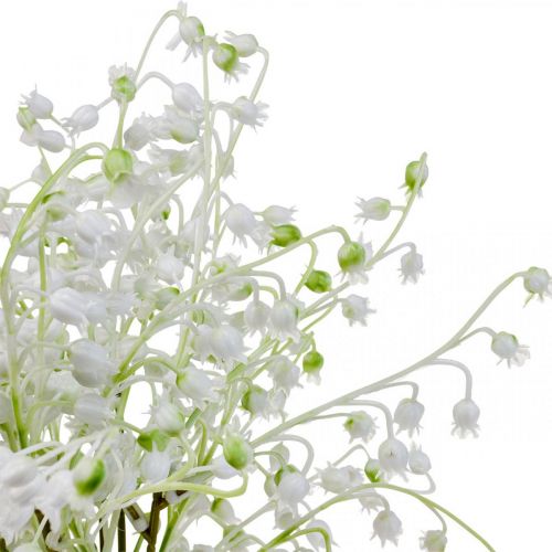 Article Fleurs artificielles, muguet artificiel décoration blanc 38cm 5pcs
