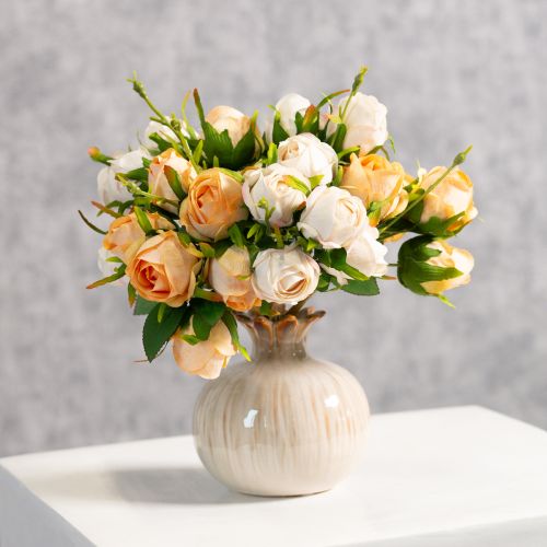Article Bouquet de roses artificielles pour une décoration de table élégante, 31 cm, 3 pièces